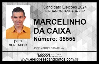 Candidato MARCELINHO DA CAIXA 2024 - PINDAMONHANGABA - Eleições