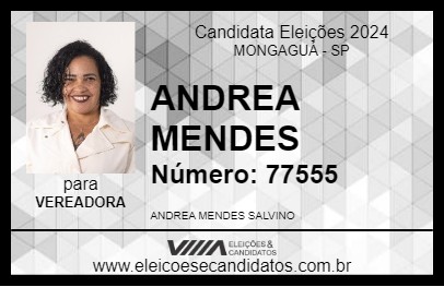 Candidato ANDREA MENDES 2024 - MONGAGUÁ - Eleições