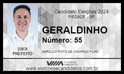 Candidato GERALDINHO 2024 - PIEDADE - Eleições