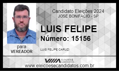 Candidato LUIS FELIPE 2024 - JOSÉ BONIFÁCIO - Eleições