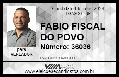 Candidato FABIO FISCAL DO POVO 2024 - OSASCO - Eleições