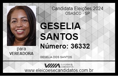 Candidato GESELIA  SANTOS 2024 - OSASCO - Eleições