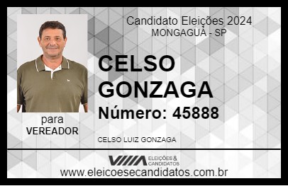 Candidato CELSO GONZAGA 2024 - MONGAGUÁ - Eleições