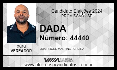 Candidato DADA 2024 - PROMISSÃO - Eleições