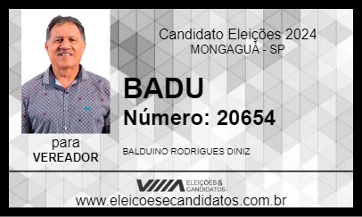 Candidato BADU 2024 - MONGAGUÁ - Eleições