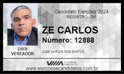 Candidato ZE CARLOS 2024 - REGISTRO - Eleições