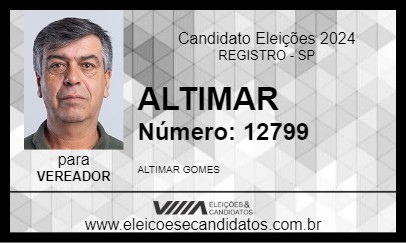 Candidato ALTIMAR 2024 - REGISTRO - Eleições