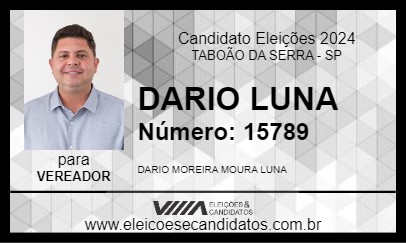 Candidato DARIO LUNA 2024 - TABOÃO DA SERRA - Eleições