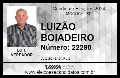 Candidato LUIZÃO BOIADEIRO 2024 - MOCOCA - Eleições