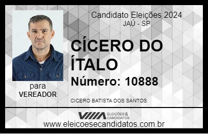 Candidato CÍCERO DO ÍTALO 2024 - JAÚ - Eleições