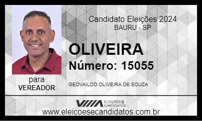 Candidato OLIVEIRA 2024 - BAURU - Eleições