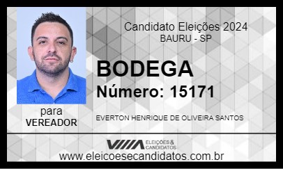 Candidato BODEGA 2024 - BAURU - Eleições