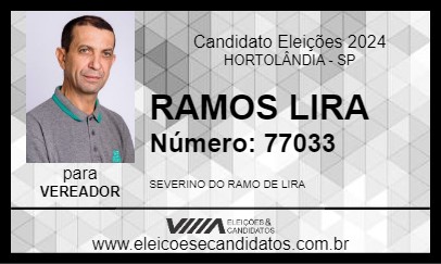 Candidato RAMOS LIRA 2024 - HORTOLÂNDIA - Eleições