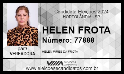 Candidato HELEN FROTA 2024 - HORTOLÂNDIA - Eleições