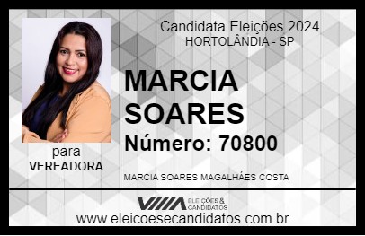 Candidato MARCIA SOARES 2024 - HORTOLÂNDIA - Eleições