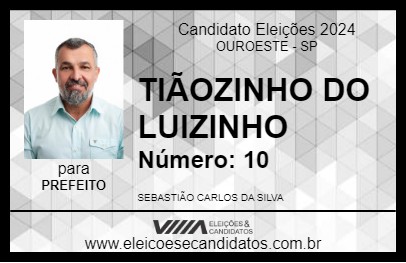 Candidato TIÃOZINHO DO LUIZINHO 2024 - OUROESTE - Eleições