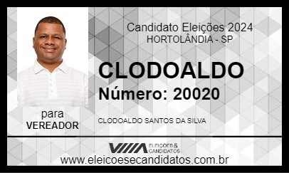 Candidato CLODOALDO 2024 - HORTOLÂNDIA - Eleições