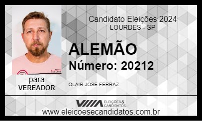 Candidato ALEMÃO 2024 - LOURDES - Eleições