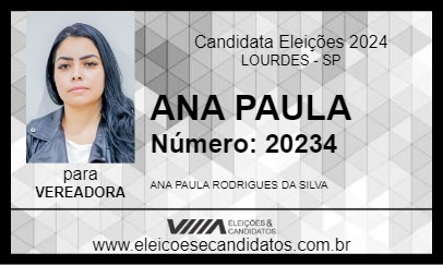 Candidato ANA PAULA 2024 - LOURDES - Eleições