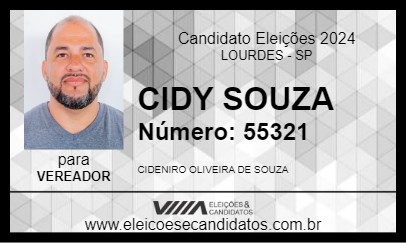 Candidato CIDY SOUZA 2024 - LOURDES - Eleições