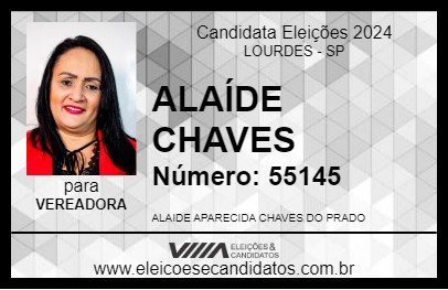 Candidato ALAÍDE CHAVES 2024 - LOURDES - Eleições