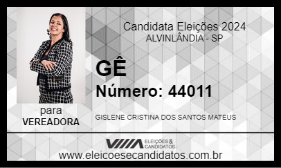 Candidato GÊ 2024 - ALVINLÂNDIA - Eleições