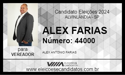 Candidato ALEX FARIAS 2024 - ALVINLÂNDIA - Eleições