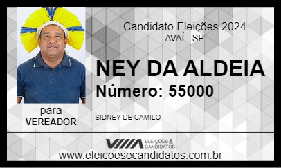 Candidato NEY DA ALDEIA 2024 - AVAÍ - Eleições