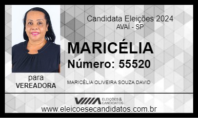 Candidato MARICÉLIA 2024 - AVAÍ - Eleições