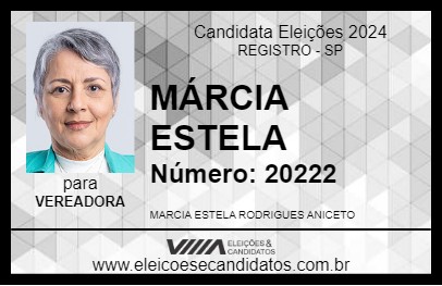 Candidato MÁRCIA ESTELA 2024 - REGISTRO - Eleições