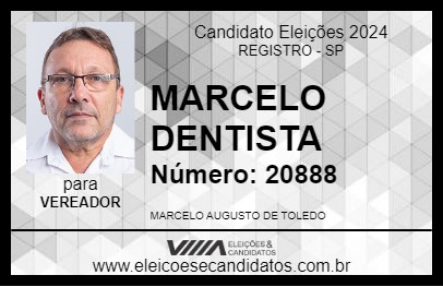 Candidato MARCELO DENTISTA 2024 - REGISTRO - Eleições