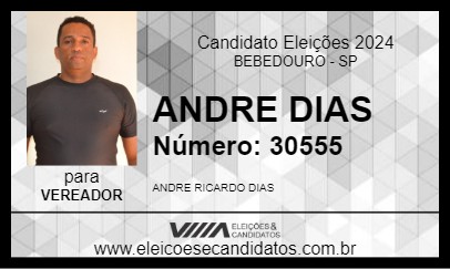 Candidato ANDRE DIAS 2024 - BEBEDOURO - Eleições