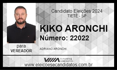 Candidato KIKO ARONCHI 2024 - TIETÊ - Eleições