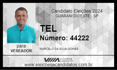 Candidato TEL 2024 - GUARANI D\OESTE - Eleições