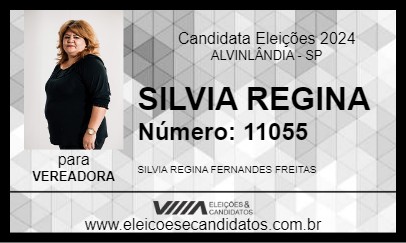 Candidato SILVIA REGINA 2024 - ALVINLÂNDIA - Eleições