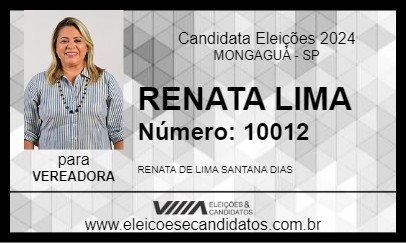 Candidato RENATA LIMA 2024 - MONGAGUÁ - Eleições