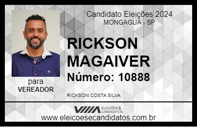 Candidato RICKSON MAGAIVER 2024 - MONGAGUÁ - Eleições