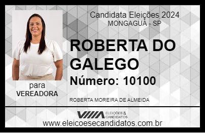 Candidato ROBERTA DO GALEGO 2024 - MONGAGUÁ - Eleições