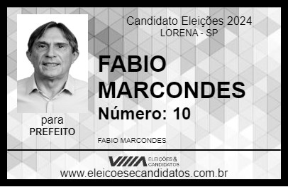 Candidato FABIO MARCONDES 2024 - LORENA - Eleições