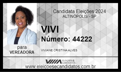 Candidato VIVI 2024 - ALTINÓPOLIS - Eleições