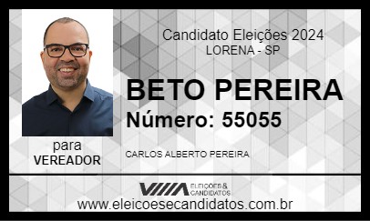 Candidato BETO PEREIRA 2024 - LORENA - Eleições