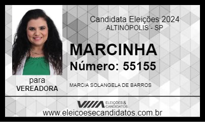 Candidato MARCINHA 2024 - ALTINÓPOLIS - Eleições