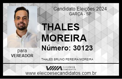 Candidato THALES MOREIRA 2024 - GARÇA - Eleições