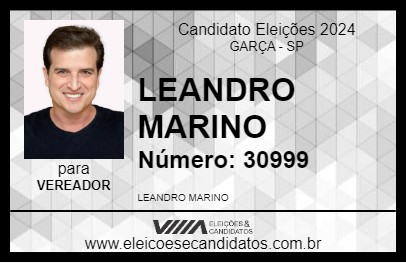 Candidato LEANDRO MARINO 2024 - GARÇA - Eleições