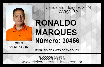 Candidato RONALDO MARQUES 2024 - GARÇA - Eleições