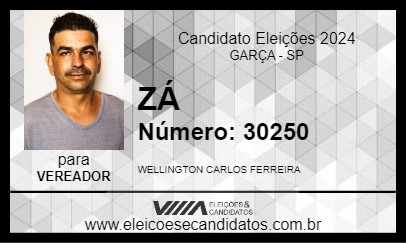 Candidato ZÁ 2024 - GARÇA - Eleições