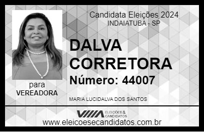 Candidato DALVA CORRETORA 2024 - INDAIATUBA - Eleições