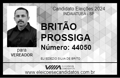 Candidato BRITÃO PROSSIGA 2024 - INDAIATUBA - Eleições