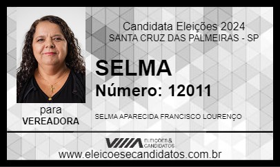 Candidato SELMA 2024 - SANTA CRUZ DAS PALMEIRAS - Eleições