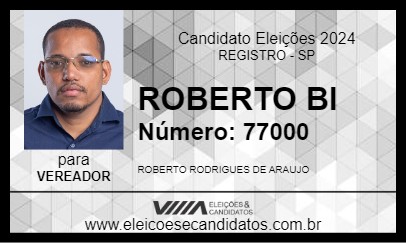 Candidato ROBERTO BI 2024 - REGISTRO - Eleições